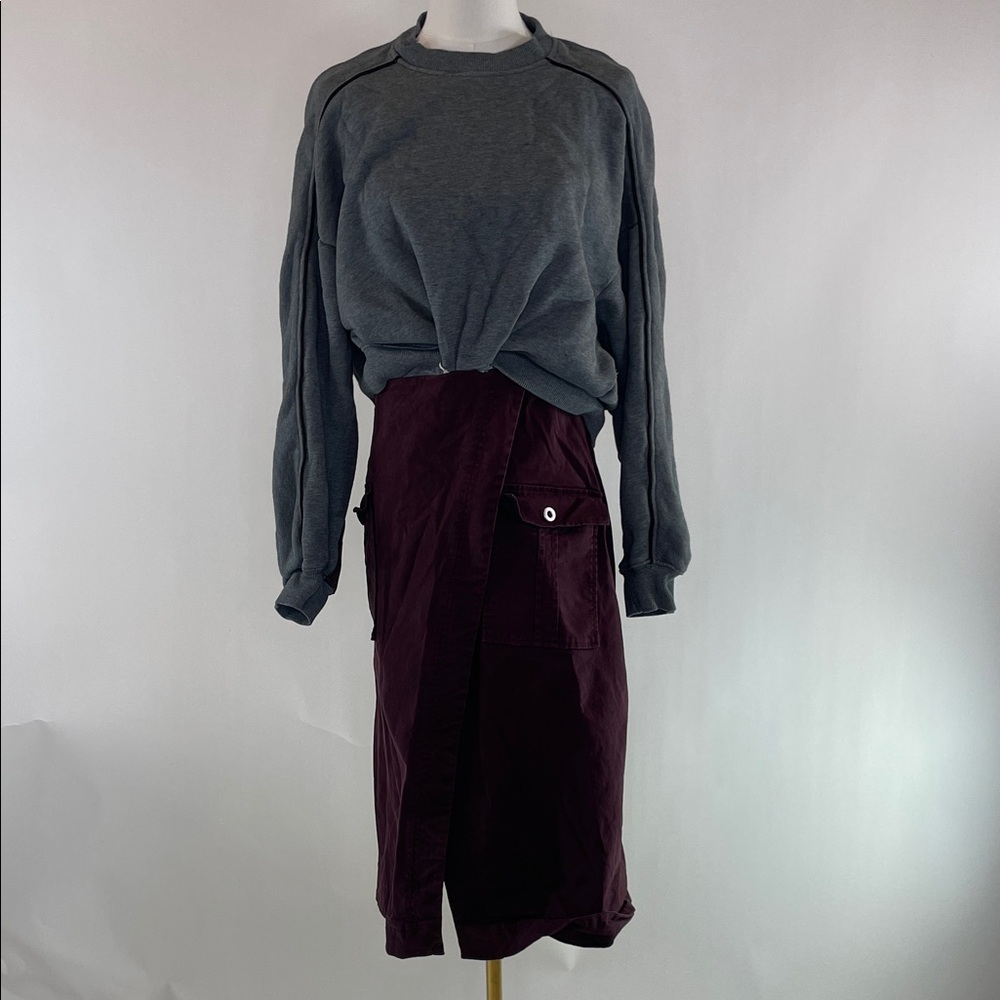 3.1 Phillip Lim Long Sleeve Draped Knit Dress, S - Picture 3 of 11
